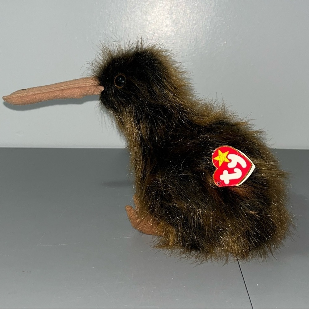Ty “Beak the Kiwi Bird" Retired Ty Beanie Baby Buddy 1998 Vintage - Picture 4 of 13